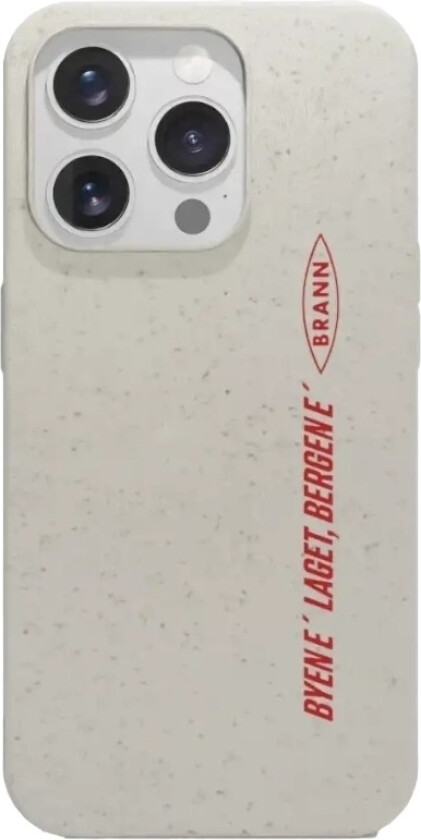 iPhone 16 Pro Brann SK komposterbart deksel, hvit
