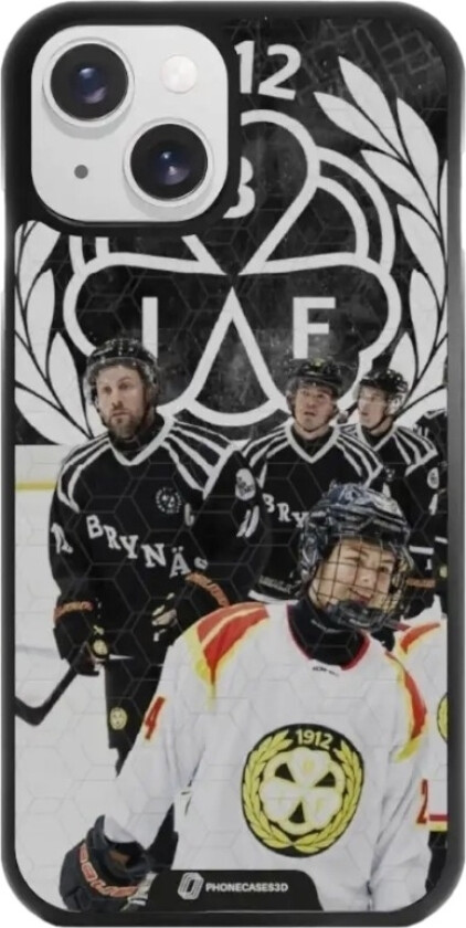 iPhone 15 Brynäs IF 3D mobildeksel, svart