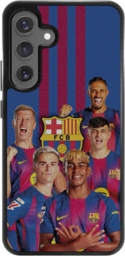 Samsung Galaxy S25+ FC Barcelona 3D mobildeksel, svart