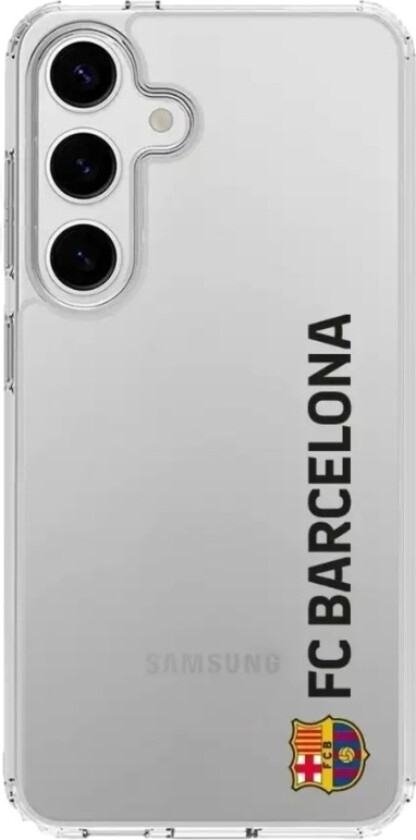 Samsung Galaxy S25+ FC Barcelona Clear case -mobildeksel, hvit