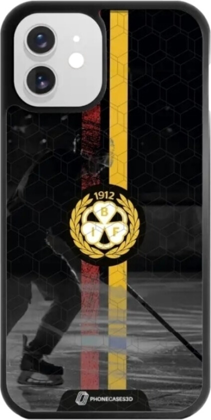 iPhone 12 Brynäs IF 3D mobildeksel, svart