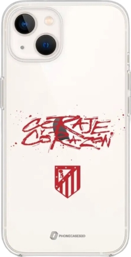 iPhone 13 Atlético de Madrid Clear case -mobildeksel, hvit