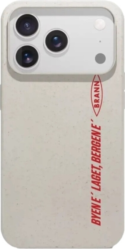 iPhone 17 Pro Brann SK komposterbart deksel, hvit
