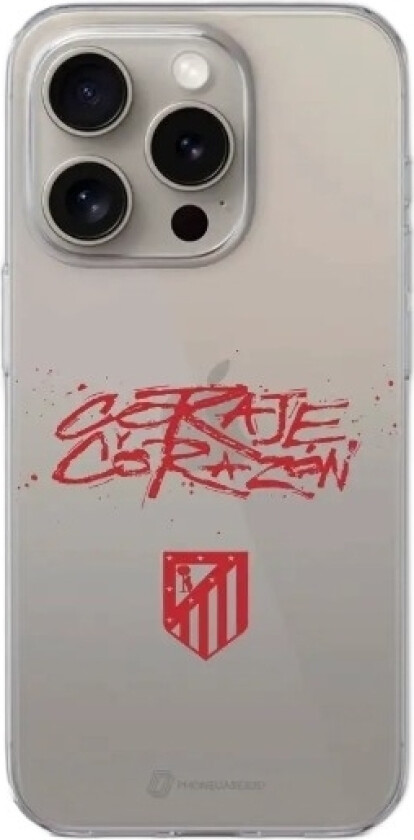 iPhone 15 Pro Atlético de Madrid Clear case -mobildeksel, hvit