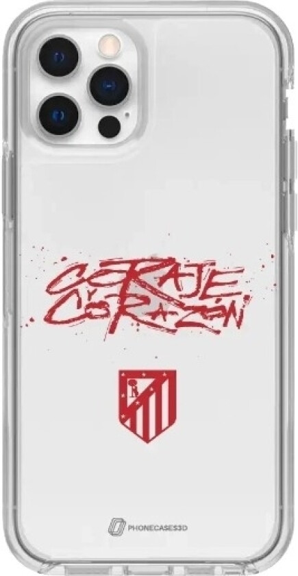 iPhone 12 Atlético de Madrid Clear case -mobildeksel, hvit