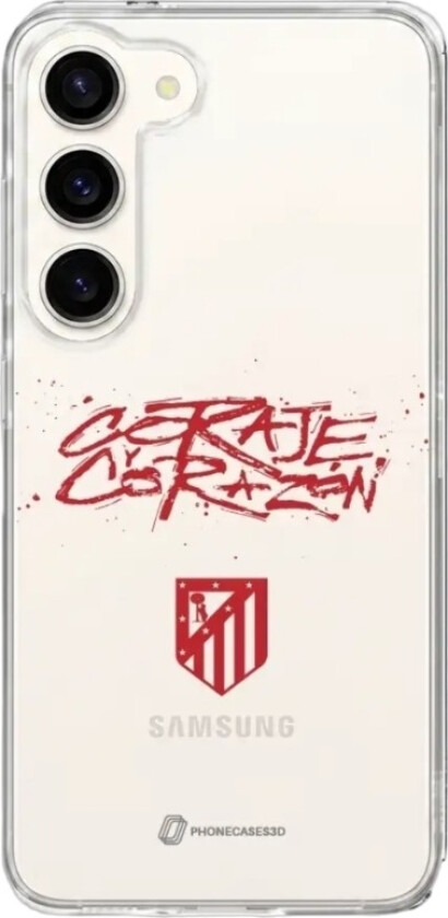 Samsung Galaxy S26+ Atlético de Madrid Clear case -mobildeksel, hvit