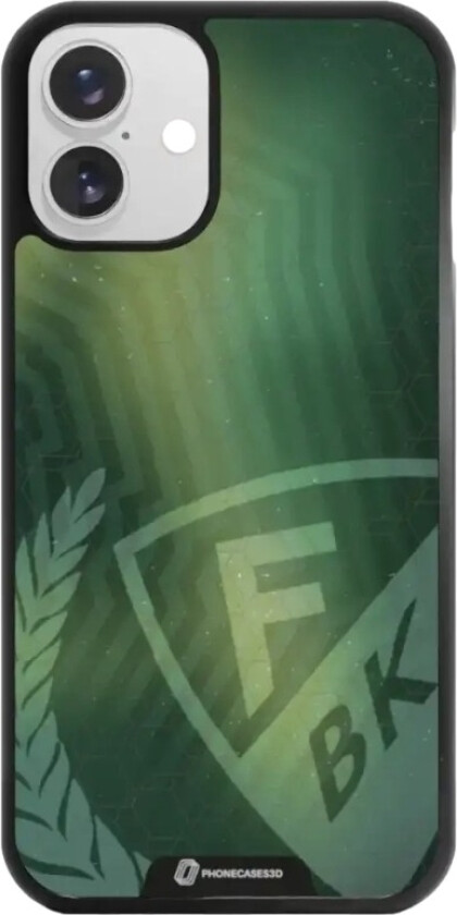 iPhone 16 Plus Färjestad BK 3D mobildeksel, svart