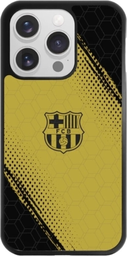 iPhone 16 Pro FC Barcelona 3D mobildeksel, svart