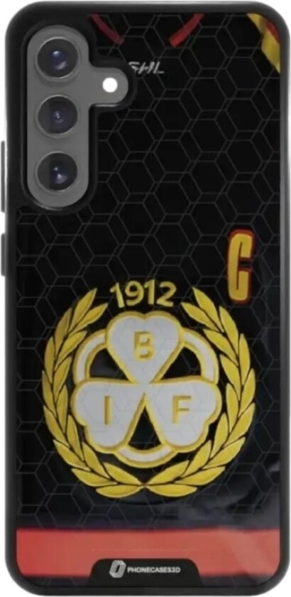 Samsung Galaxy S25+ Brynäs IF 3D mobildeksel, svart