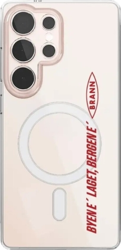 Samsung Galaxy S25 Ultra Brann SK Clear case (MagSafe) -mobildeksel, hvit