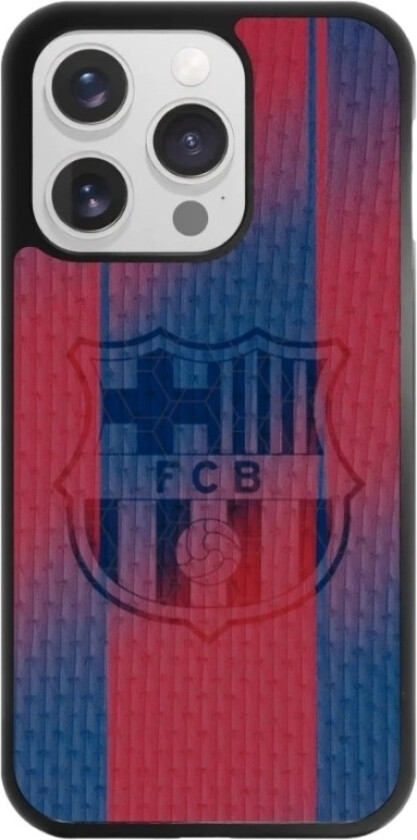 iPhone 16 Pro FC Barcelona 3D mobildeksel, svart