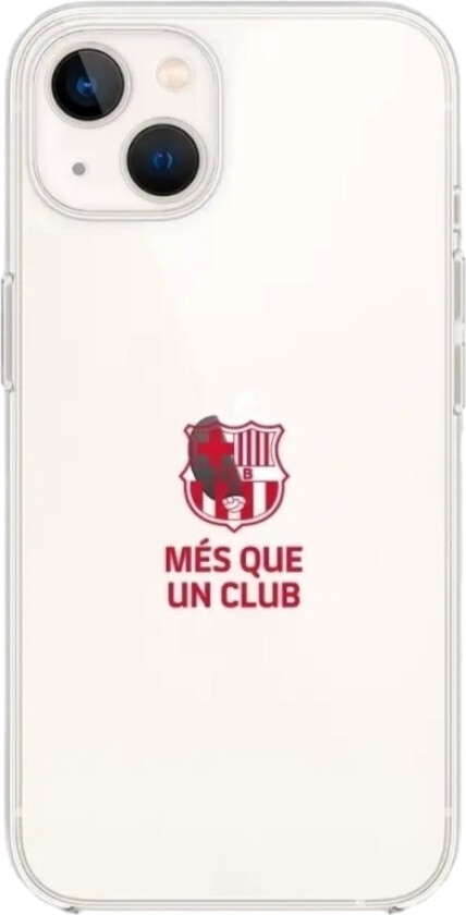 iPhone 14 FC Barcelona Clear case -mobildeksel, svart
