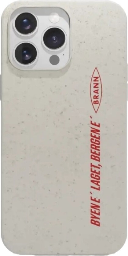 iPhone 16 Pro Max Brann SK komposterbart deksel, hvit