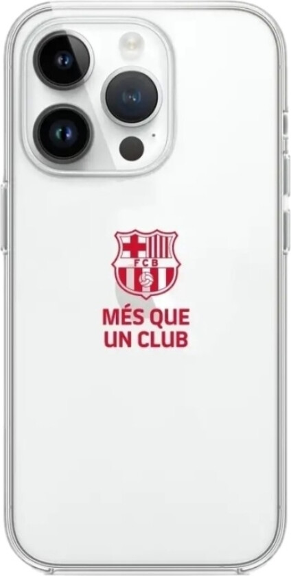 iPhone 13 Pro FC Barcelona Clear case -mobildeksel, svart