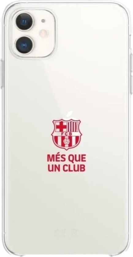 iPhone 11 FC Barcelona Clear case -mobildeksel, svart