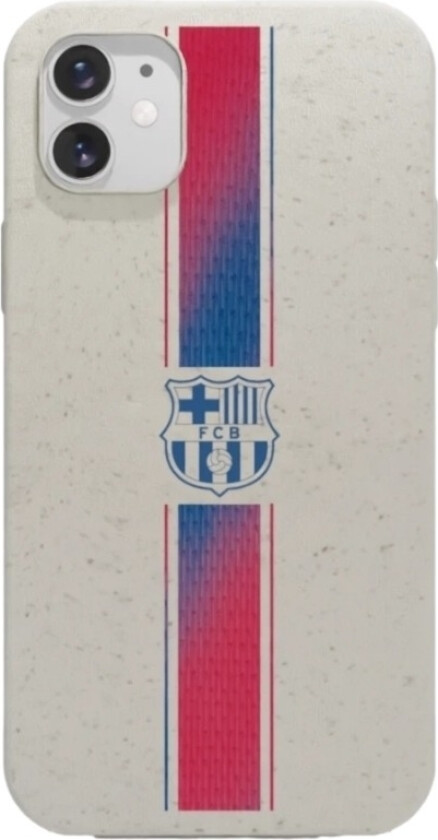 iPhone 11 FC Barcelona komposterbart deksel, hvit