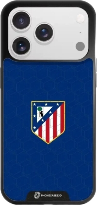 iPhone 17 Pro Atlético de Madrid 3D mobildeksel, svart