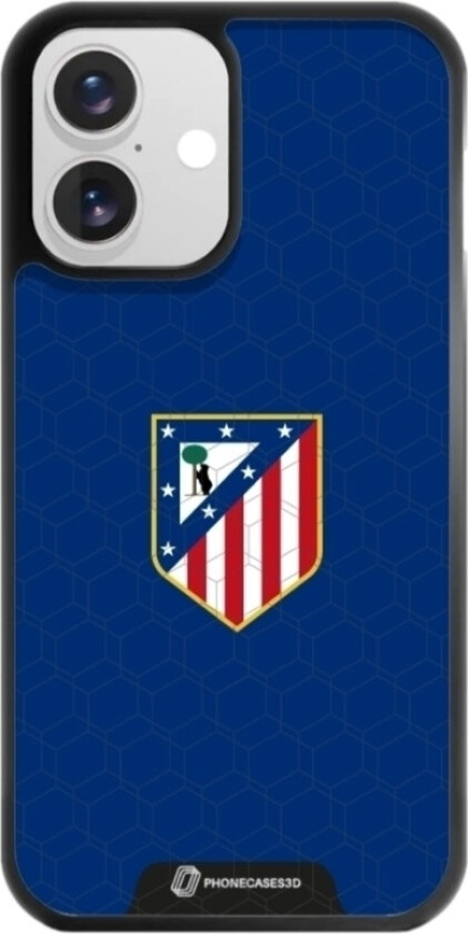 iPhone 16 Atlético de Madrid 3D mobildeksel, svart