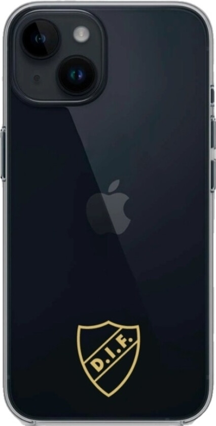 iPhone 14 Djurgårdens IF Clear case -mobildeksel, svart