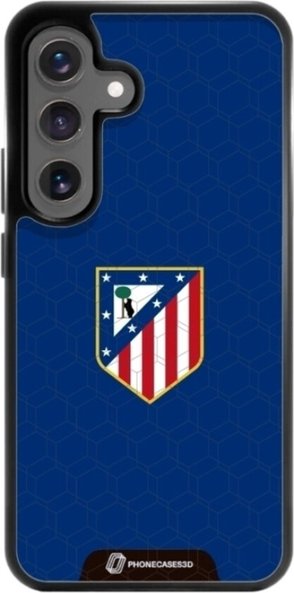 Samsung Galaxy S25 Atlético de Madrid 3D mobildeksel, svart