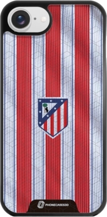 iPhone 16e Atlético de Madrid 3D mobildeksel, svart