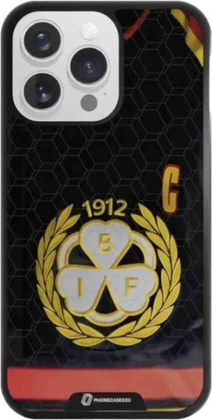 iPhone 13 Pro Brynäs IF 3D mobildeksel, svart
