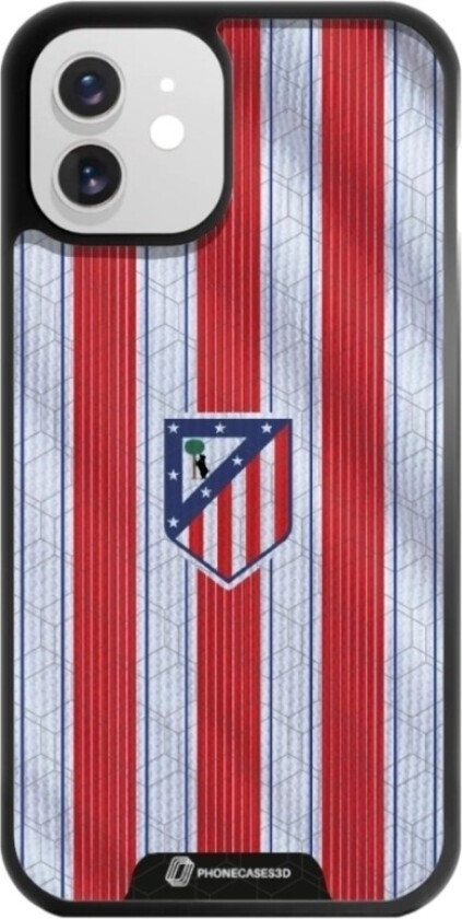 iPhone 12 Atlético de Madrid 3D mobildeksel, svart