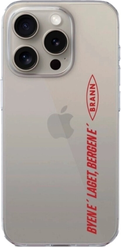 iPhone 16 Pro Max Brann SK Clear case -mobildeksel, hvit