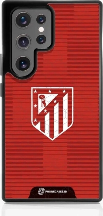 Samsung Galaxy S25 Ultra Atlético de Madrid 3D mobildeksel, svart
