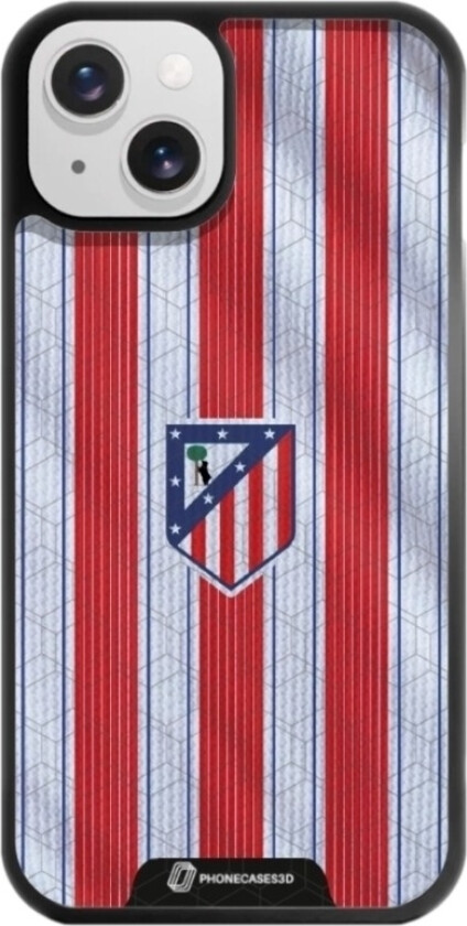 iPhone 13 Atlético de Madrid 3D mobildeksel, svart