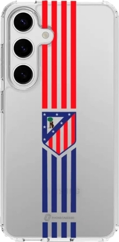 Samsung Galaxy S25 Atlético de Madrid Clear case -mobildeksel, hvit