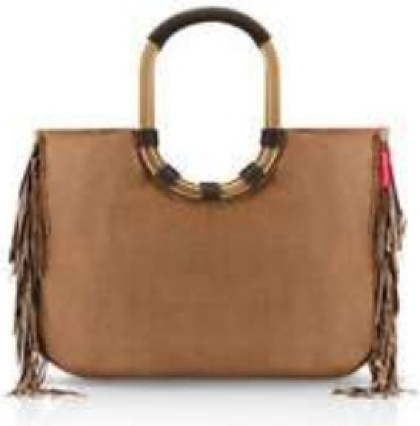 loopshopper L, Brun, Polyester, Handlenett, Monokromatisk, 25 l, 460 mm