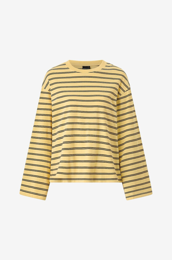 Topp Stripe Long Sleeve Tee - Beige