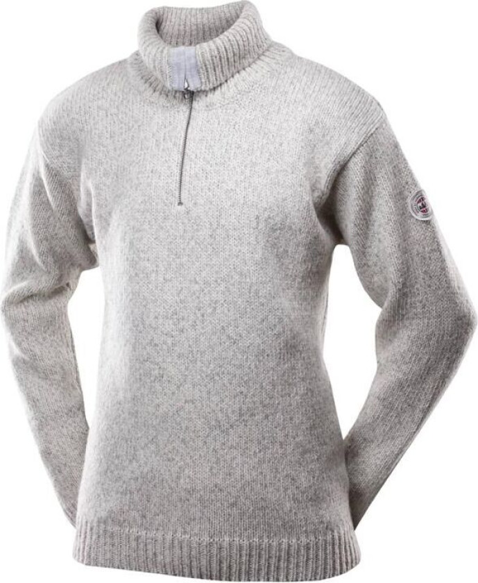 NANSEN SWEATER ZIP NECK  GREY MELANGE