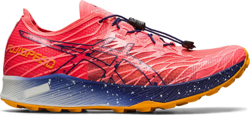 Asics FujiSpeed, løpesko, dame PAPAYA/INDIGO BLUE