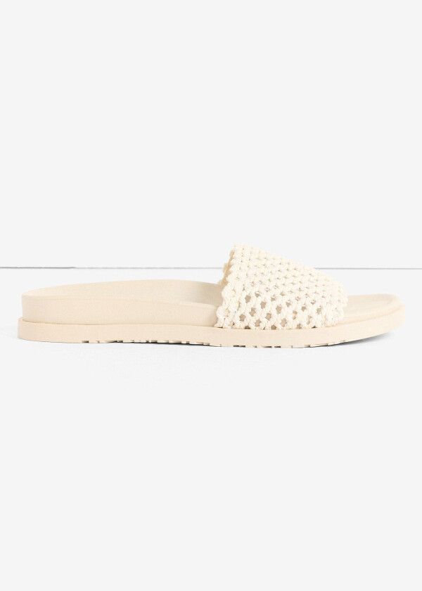 Slip in-sandaler i heklet stil