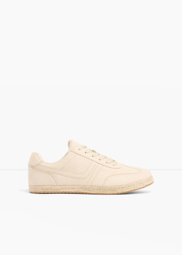 Sneakers med såler i baststil