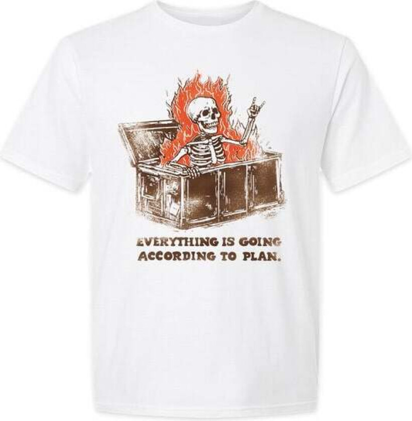 Fun T-skjorte - Accordingly - M til 3XL - Herrer - hvit