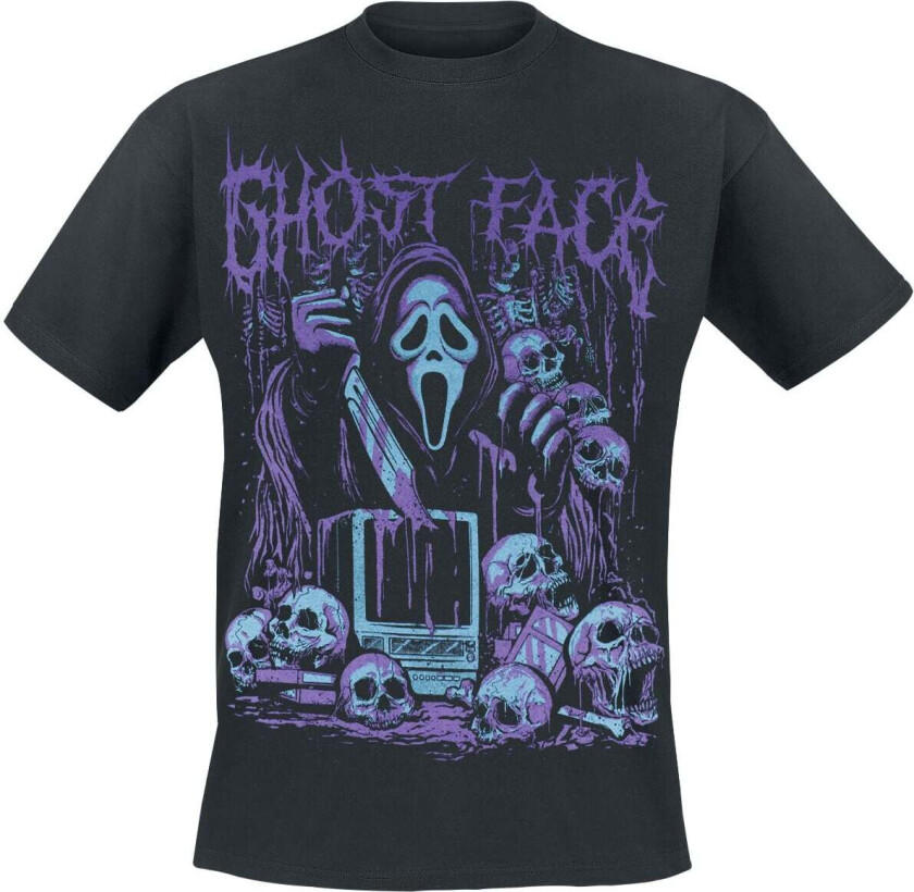 T-skjorte - Ghostface - Television Skeleton - M til XXL - Herrer - svart