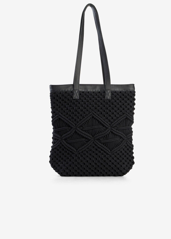 Shoppingveske i makraméstil