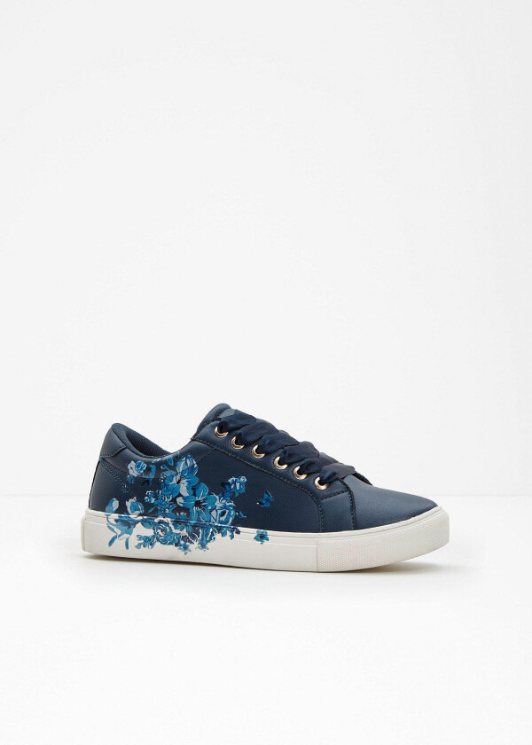 Sneakers med blomstermønster
