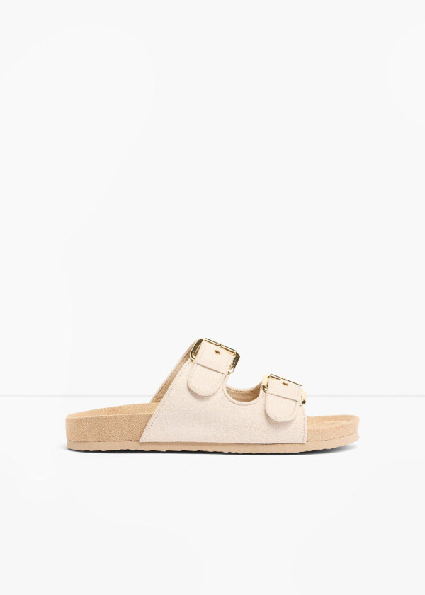Slip-in sandaler med spenne