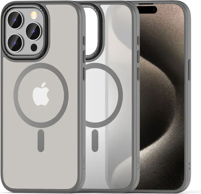 iPhone 15 Pro Tech-Protect Magmat Deksel - MagSafe Kompatibel - Mat Grå