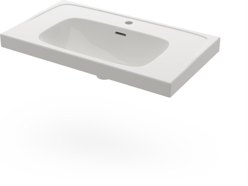 Deep servant, 80x46 cm, hvit