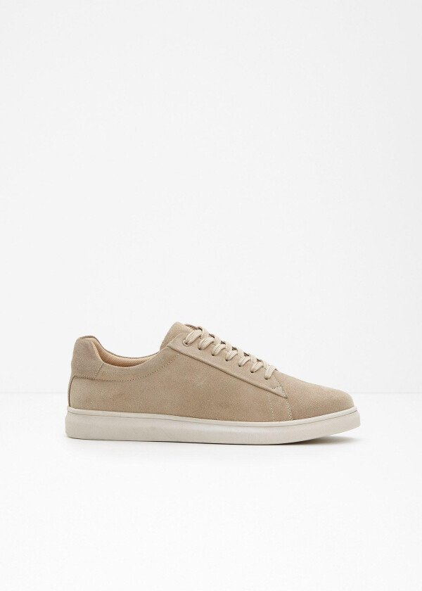 Sneakers i semsket skinn