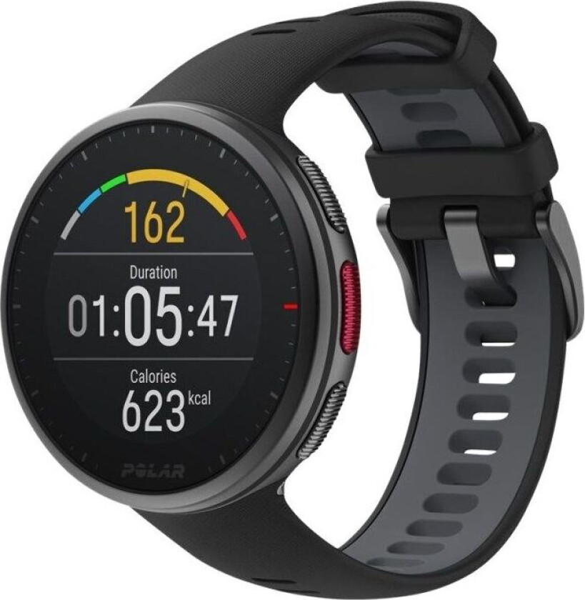 Polar Vantage V2 HR - Svart - smartklokke med bånd - silikon - båndbredde: M/L - display 1.2" - Bluetooth - 52 g