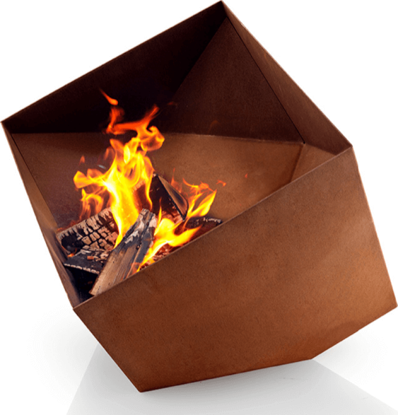 FireCube ildsted Corten-stål