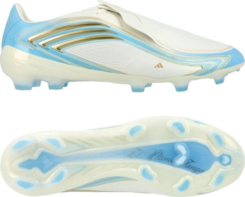 F50 Messi Pro FG El Ultimo Tango - Off white/Blå/Icey Blue - Gress (FG), størrelse 43⅓