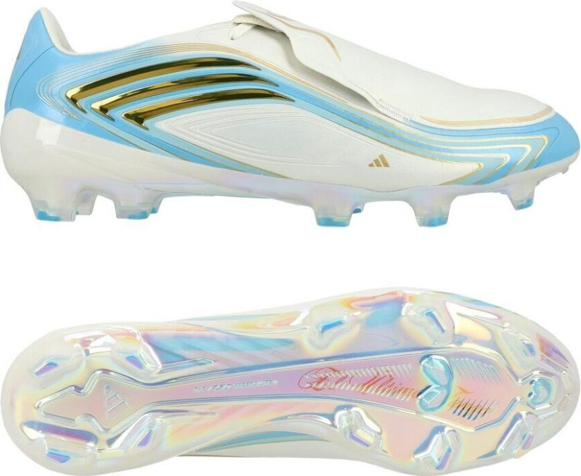 F50 Messi Elite FG El Ultimo Tango - Off white/Blå/Icey Blue - Gress (FG), størrelse 48