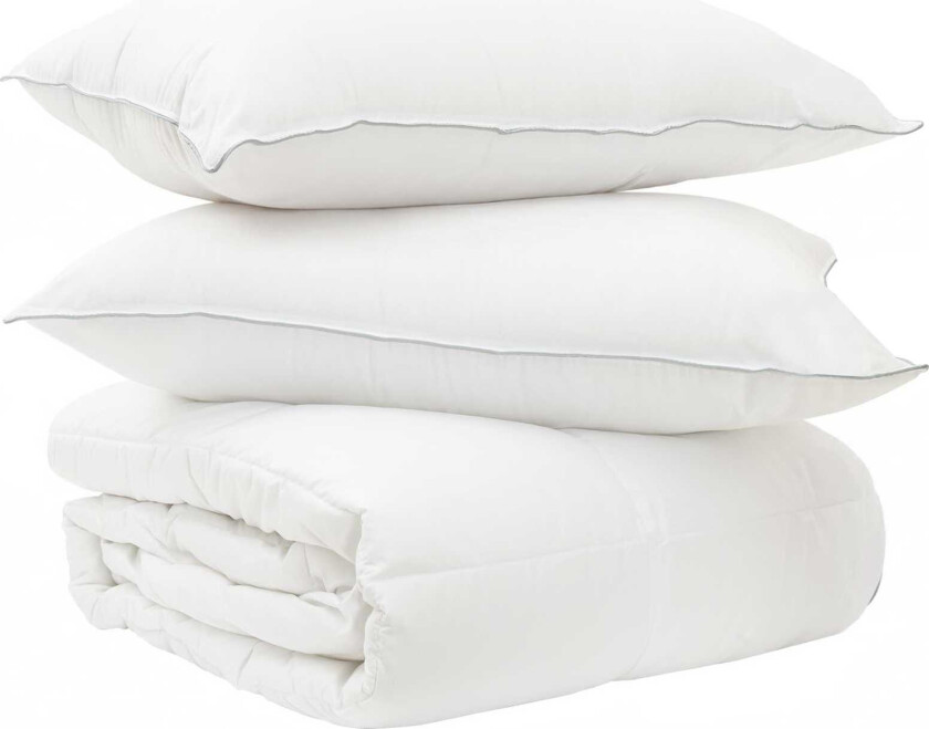 Dyne Sett med pute 2 pcs Hvit Bambusfiber